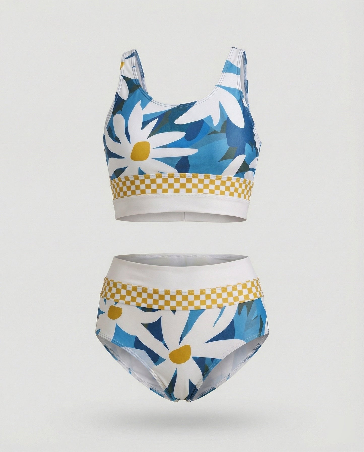 Norvielle Damen Bikini Set Streifen Reißverschluss