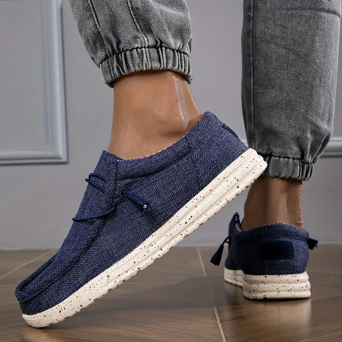 Herren Mokassin Slipper Leicht Bequem