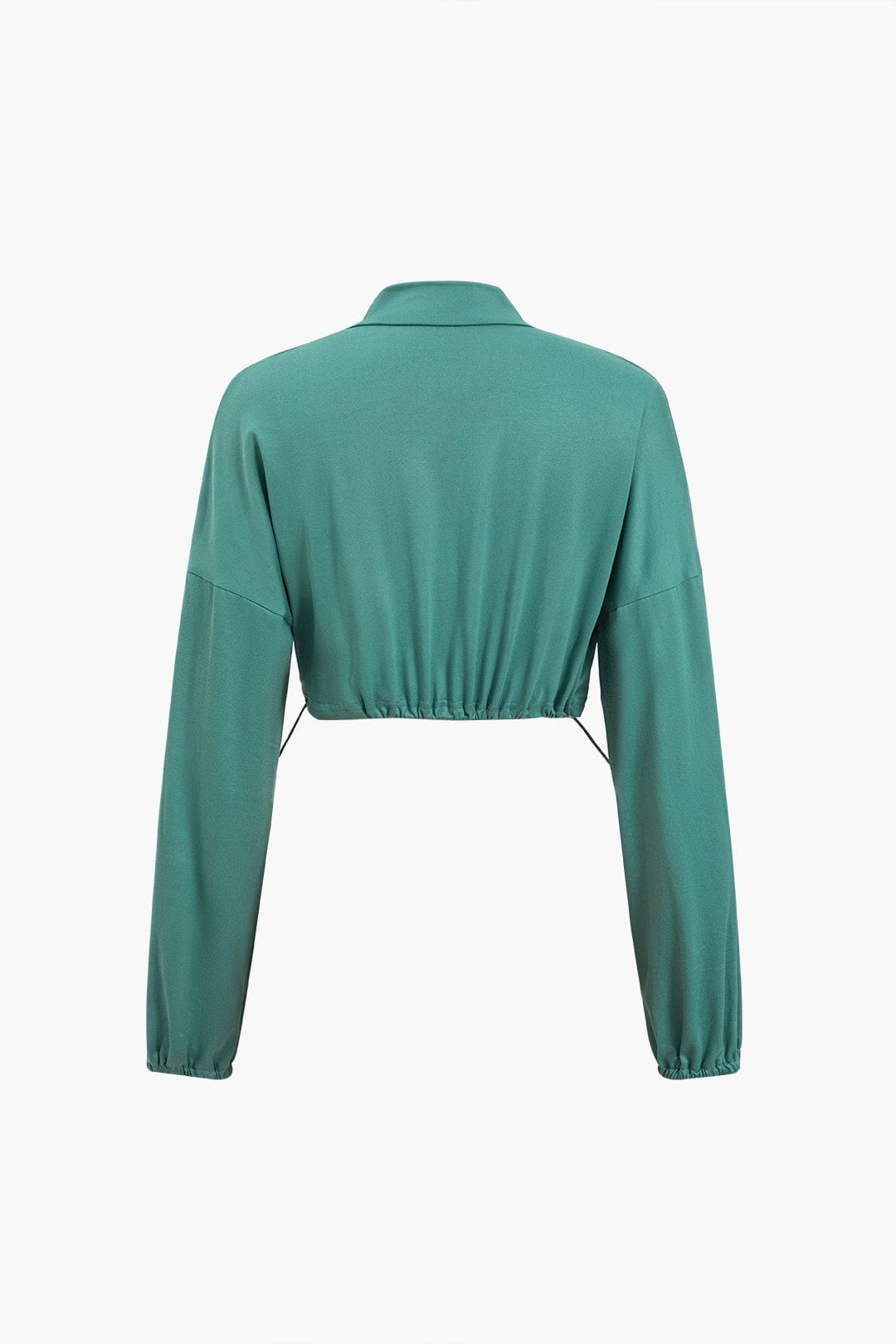 Damen Sportliches Zweiteiler-Set Cropped-Jacke Leggings
