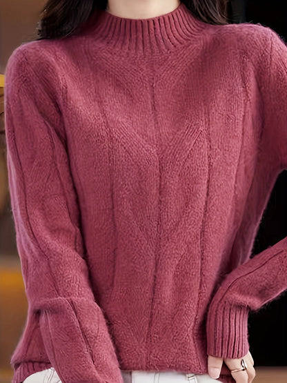 Karmen Damen Retro Strickpullover
