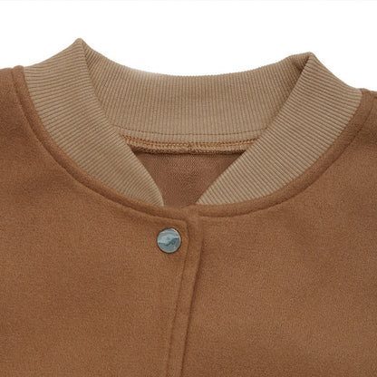 Damen Bomberjacke Druckknöpfe Santina