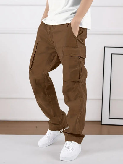 Herren Jogginghose Elastischer Bund Taschen