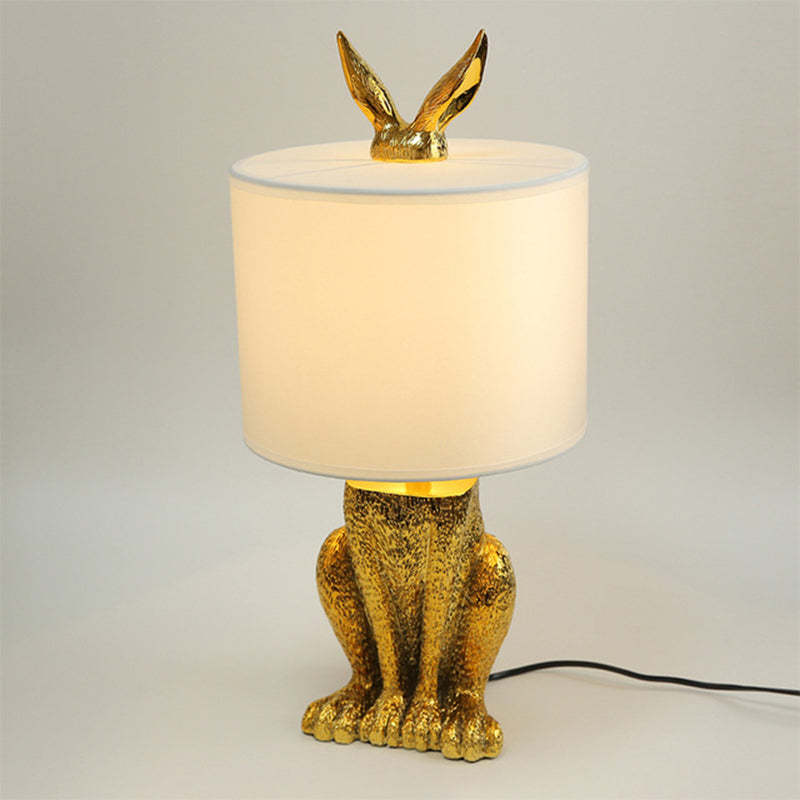 Kaninchen Tischlampe Gold Designer Leuchte