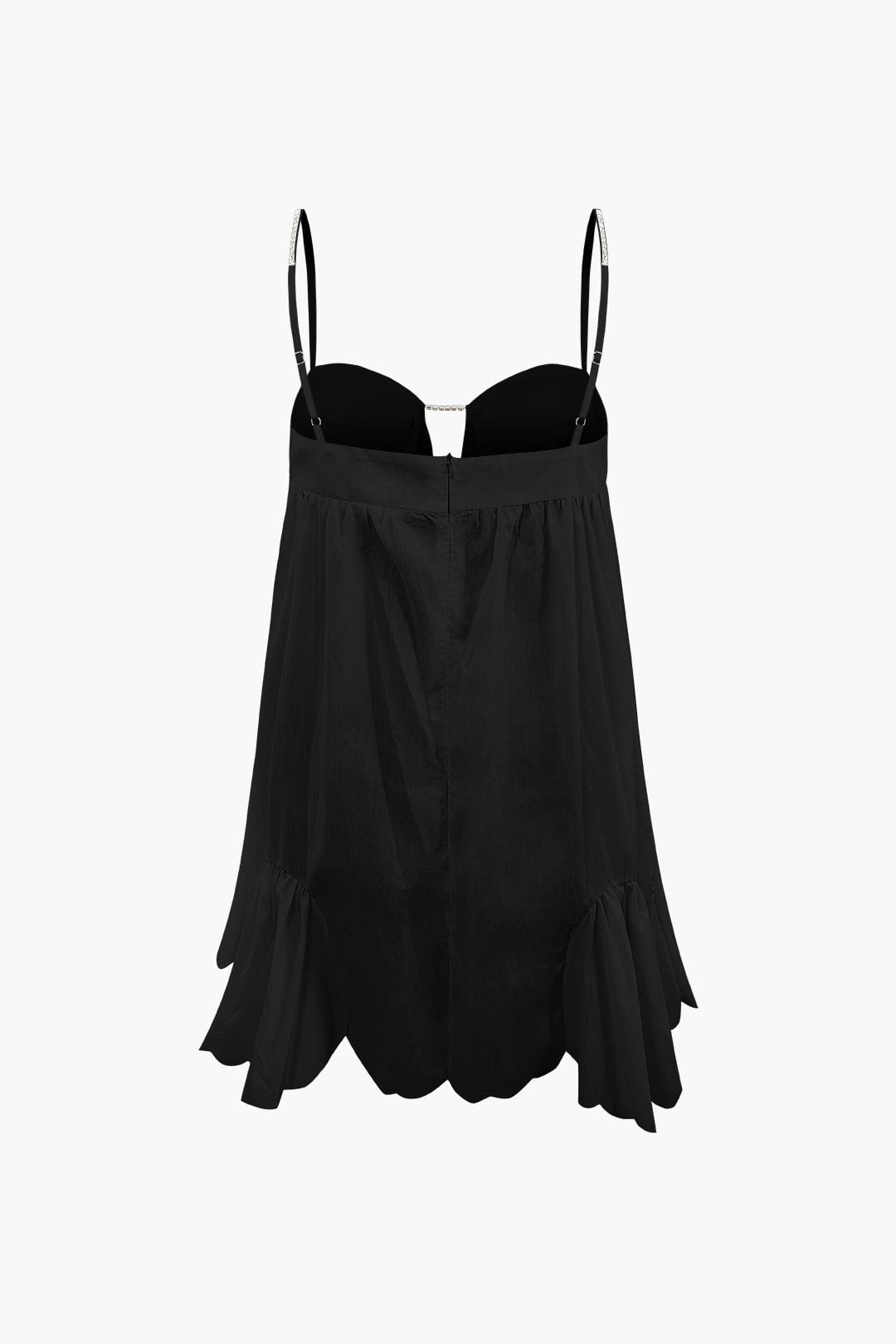Damen Mini-Kleid Kristall-Träger Feminin