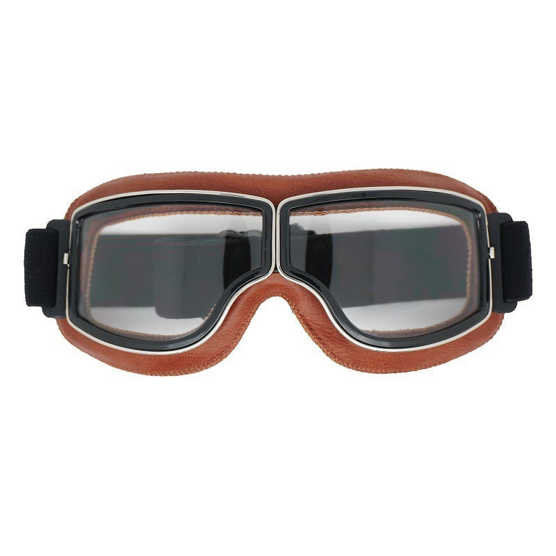 Herren Motorradbrille Polarisiert Vintage-Design
