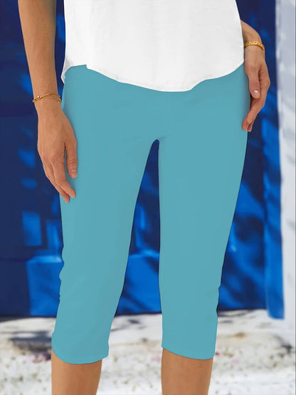 Damen Leggings Bequem Elastisch