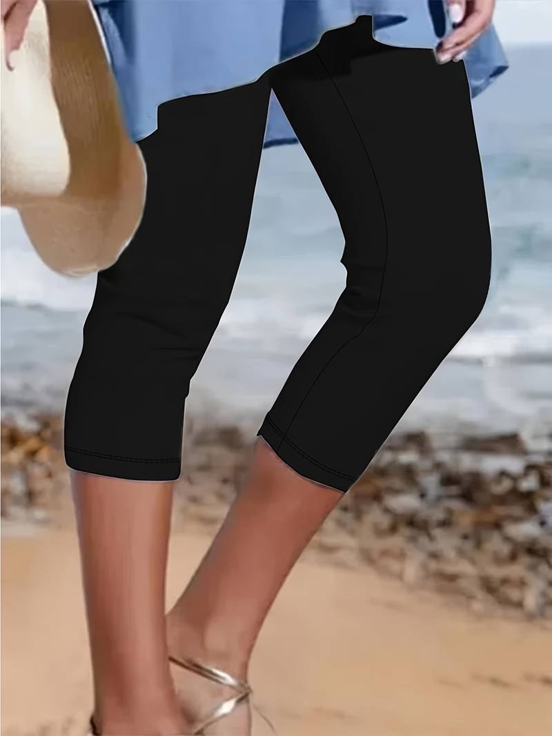 Damen Leggings Bequem Elastisch