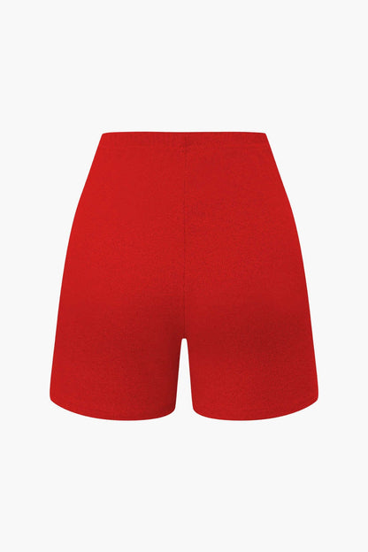 Damen Zweiteiler-Set Bustier- und Shorts Elegantes Design