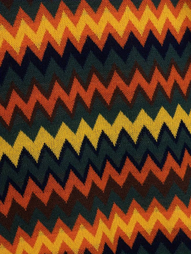 Retro Pullover Zickzackmuster