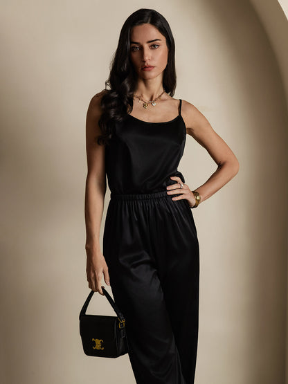Norvielle Damen Seiden-Camisole Spaghettiträger