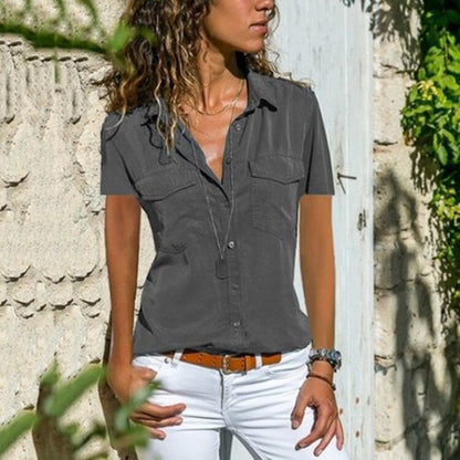 Damen Streetwear Kurzarmbluse