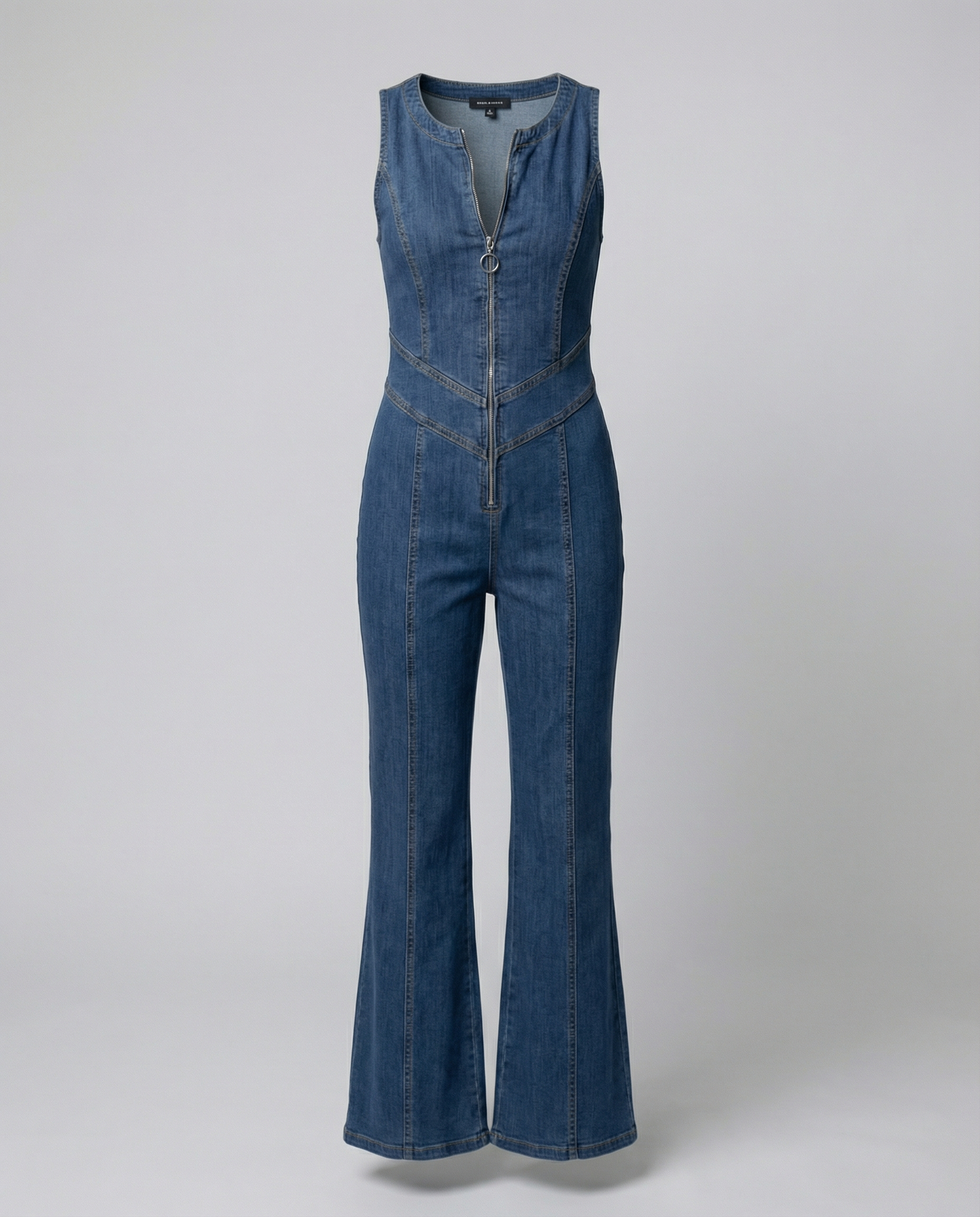Damen Taillierte Denim-Overalls
