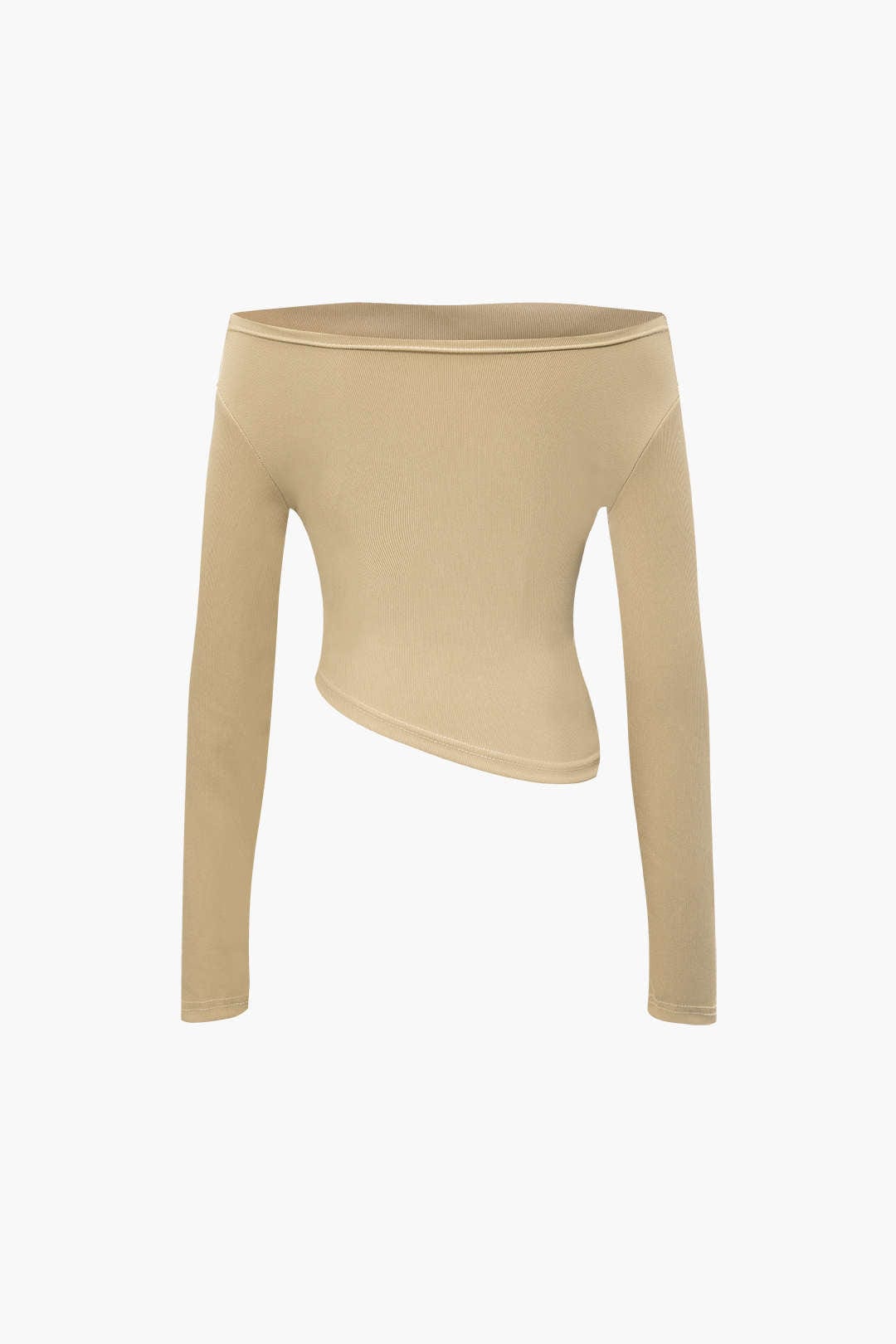 Damen Zweiteiler-Set Asymmetrisches Oberteil Weite Hose