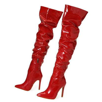 Norvielle Damen Stiefel 8cm Absatz