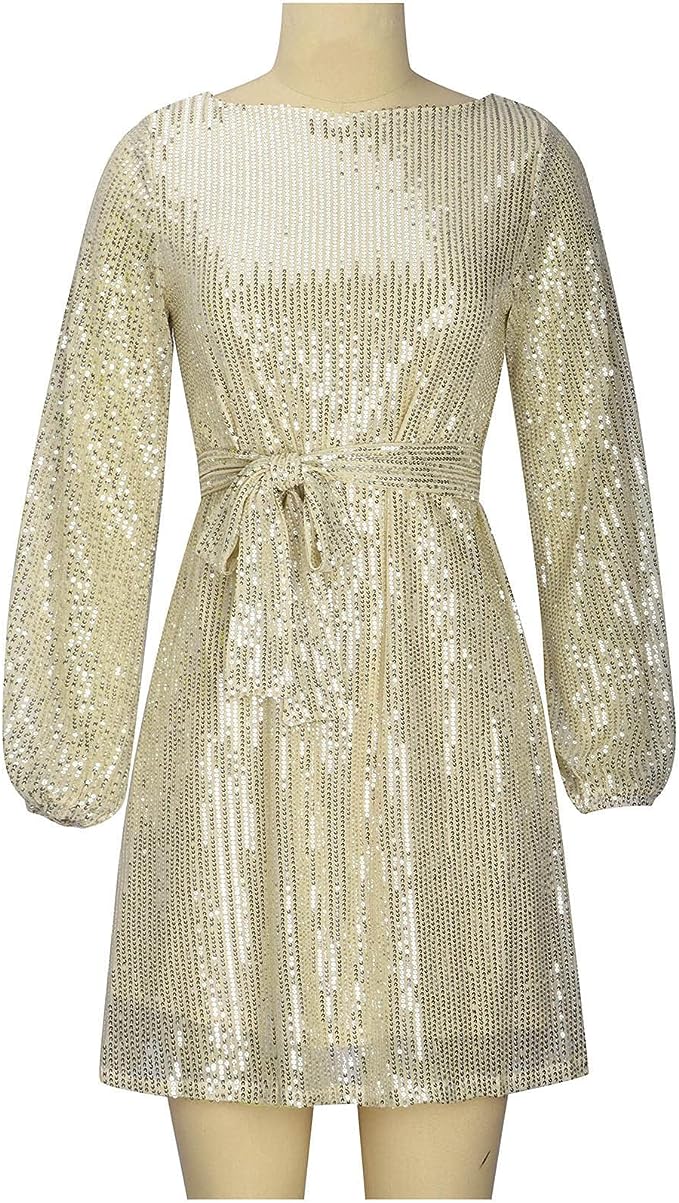Norvielle Damen Minikleid Lockeres Partykleid