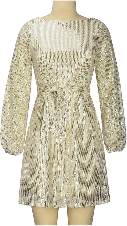 Norvielle Damen Minikleid Lockeres Partykleid