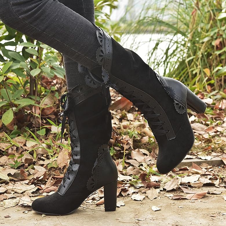 Norvielle Damen Stiefel Hochabsatz