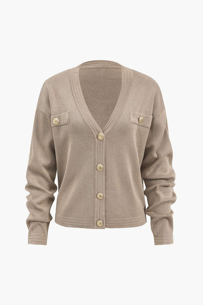 Damen Strick-Set Cardigan Bleistiftrock