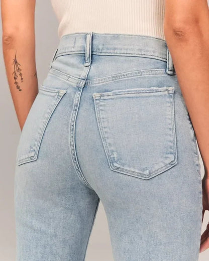Hohe Damen-Schlaghose Retro-Style Zeitloser Schnitt