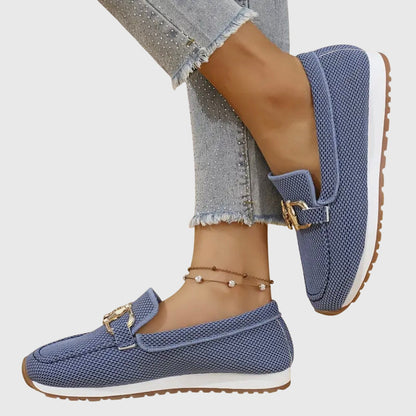 Damen Orthopädische Slip-On Loafer Metallakzent