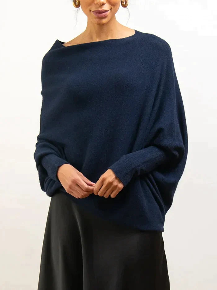 Norvielle Damen Asymmetrischer Pullover