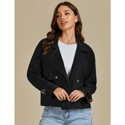 Giovanna Damen Doppelreiher Kurzjacke Mantel