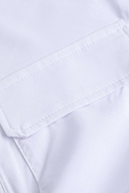 Damen Kurzarm Crop mit Kragen
