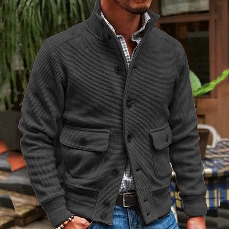 Herren Freizeitjacke Lässig Elegant Beige