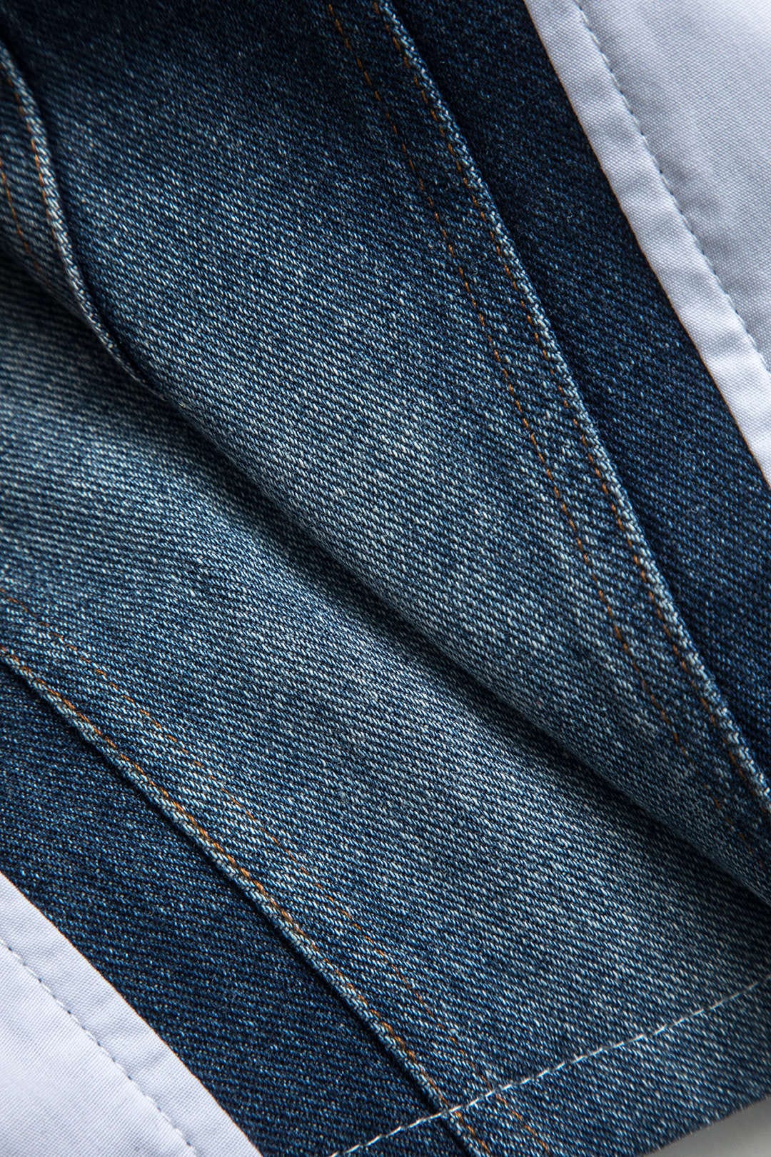 Sunniva Damen Cropped-Hemd Denim Voluminöse Ärmel