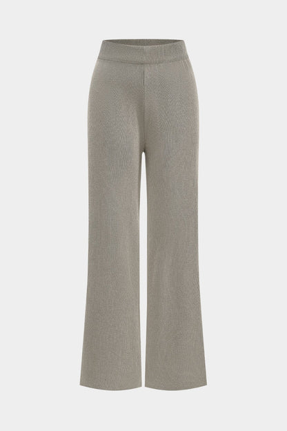 Damen Elegantes Strickset 3-teilig Gerippt