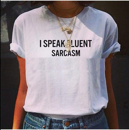 Damen T-Shirt Bequem Weiß mit Witzigem Spruch - Norvielle