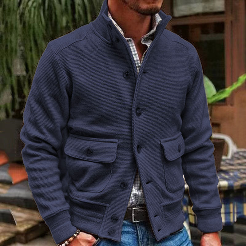 Herren Freizeitjacke Lässig Elegant Beige