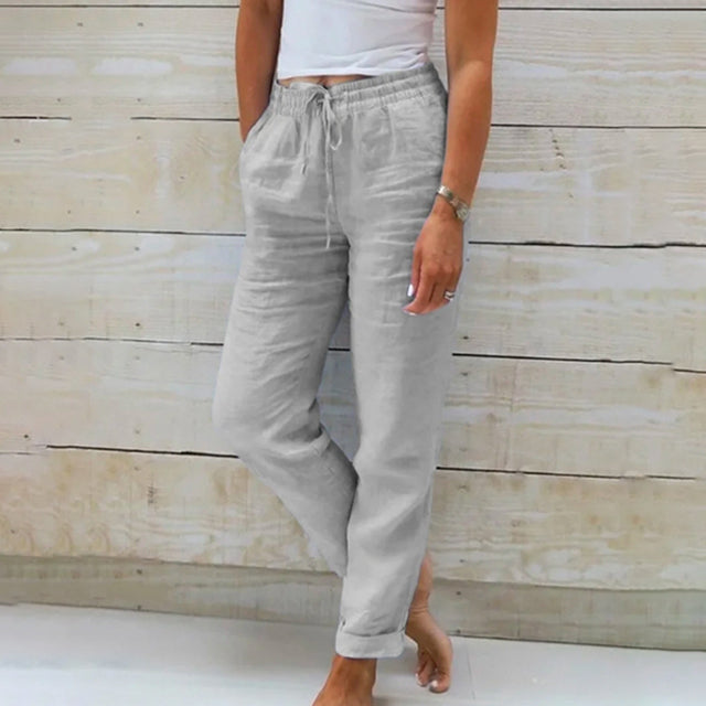 Norvielle Damen Gerade Geschnittene Hose