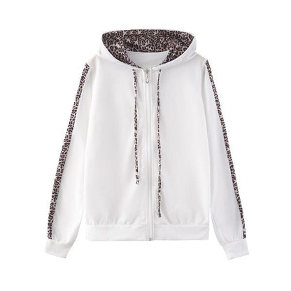 Damen Jogginganzug Leopardenmuster 2-teilig Loungewear