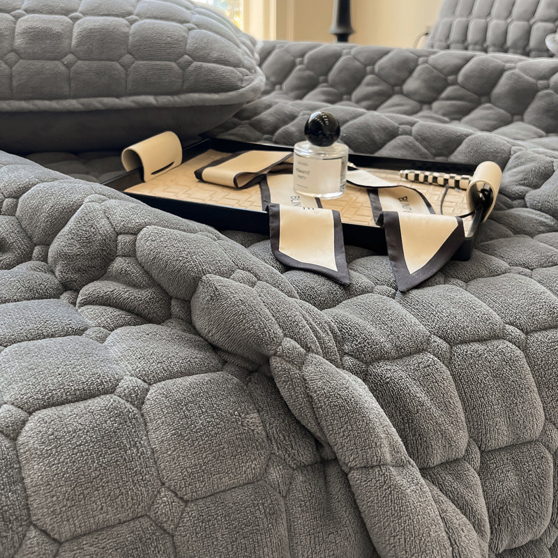 Weiche Tagesdecke Quadratisch Moderner Stil