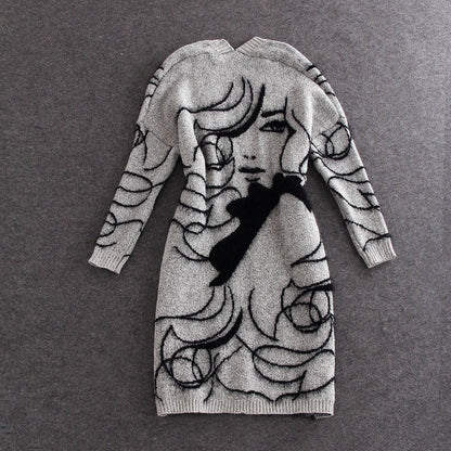 Damen Strickcardigan Offener Schnitt Mit Muster Beige
