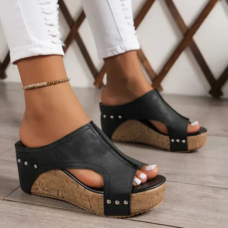 Luna Damen Orthopädische Sandalen Keilabsatz - Norvielle