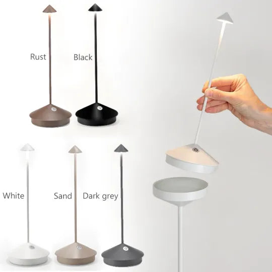 Elegante LED Tischlampe Warmweiß Kabellos Dimmbar
