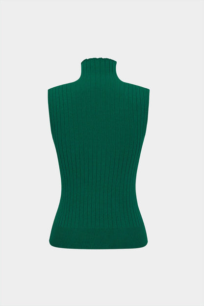 Damen Elegantes Strickset 3-teilig Gerippt