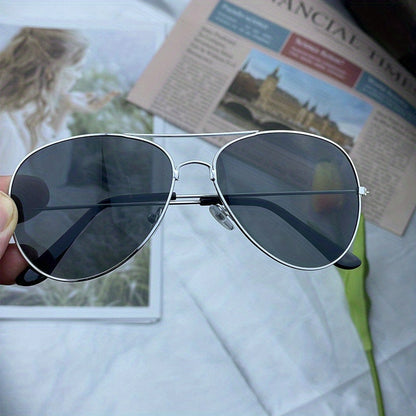 Damen Aviator Sonnenbrille Goldener Rahmen