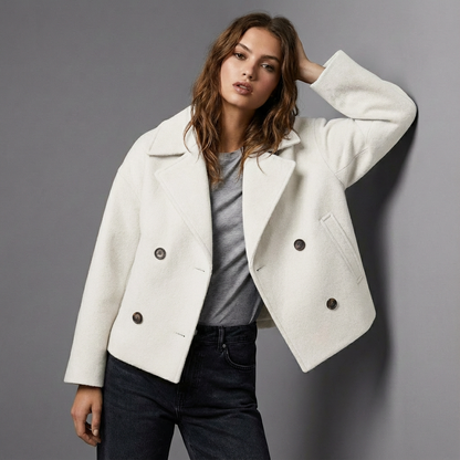 Damen Kurzjacke Reverskragen