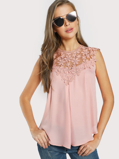 Damen Bluse Flora Stickerei Leicht Fließend