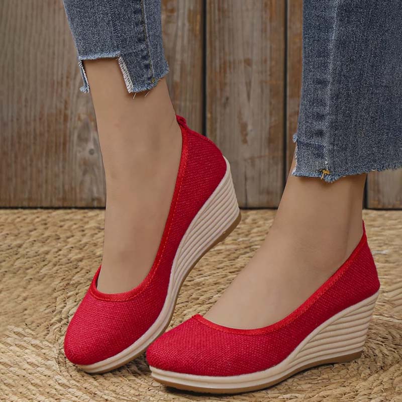 Norvielle Damen Keilschuhe Lässig