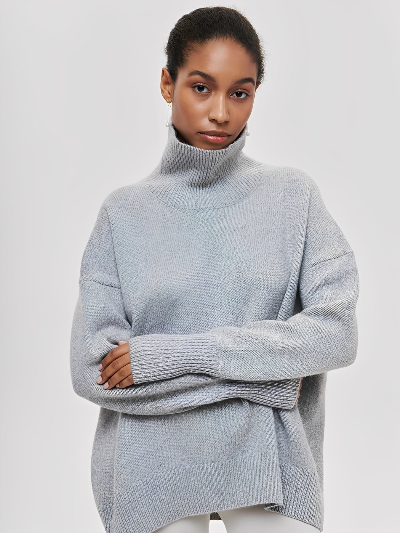 Damen Rollkragenpullover Warmhalter