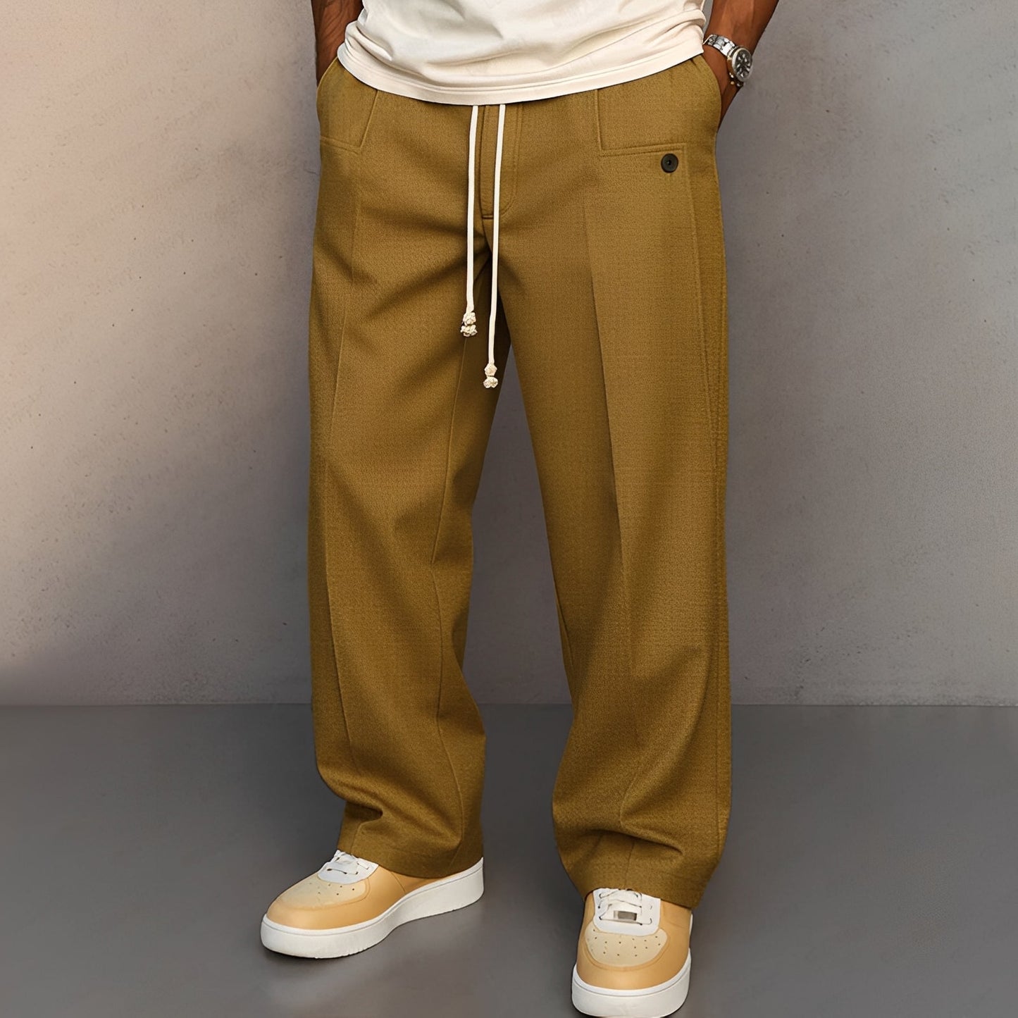 Conor Herrenhose Gerader Schnitt Kordelzug Bequem