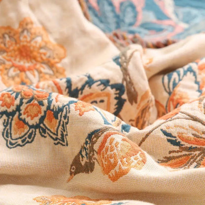 Rustikale Boho-Decke Gemütlich Wollig