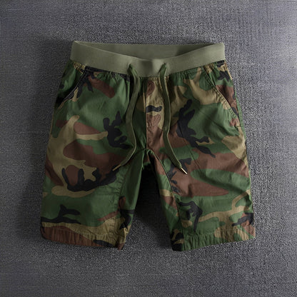 Herren Taktische Camouflage-Shorts Stretch-Bund Olivgrün - Norvielle