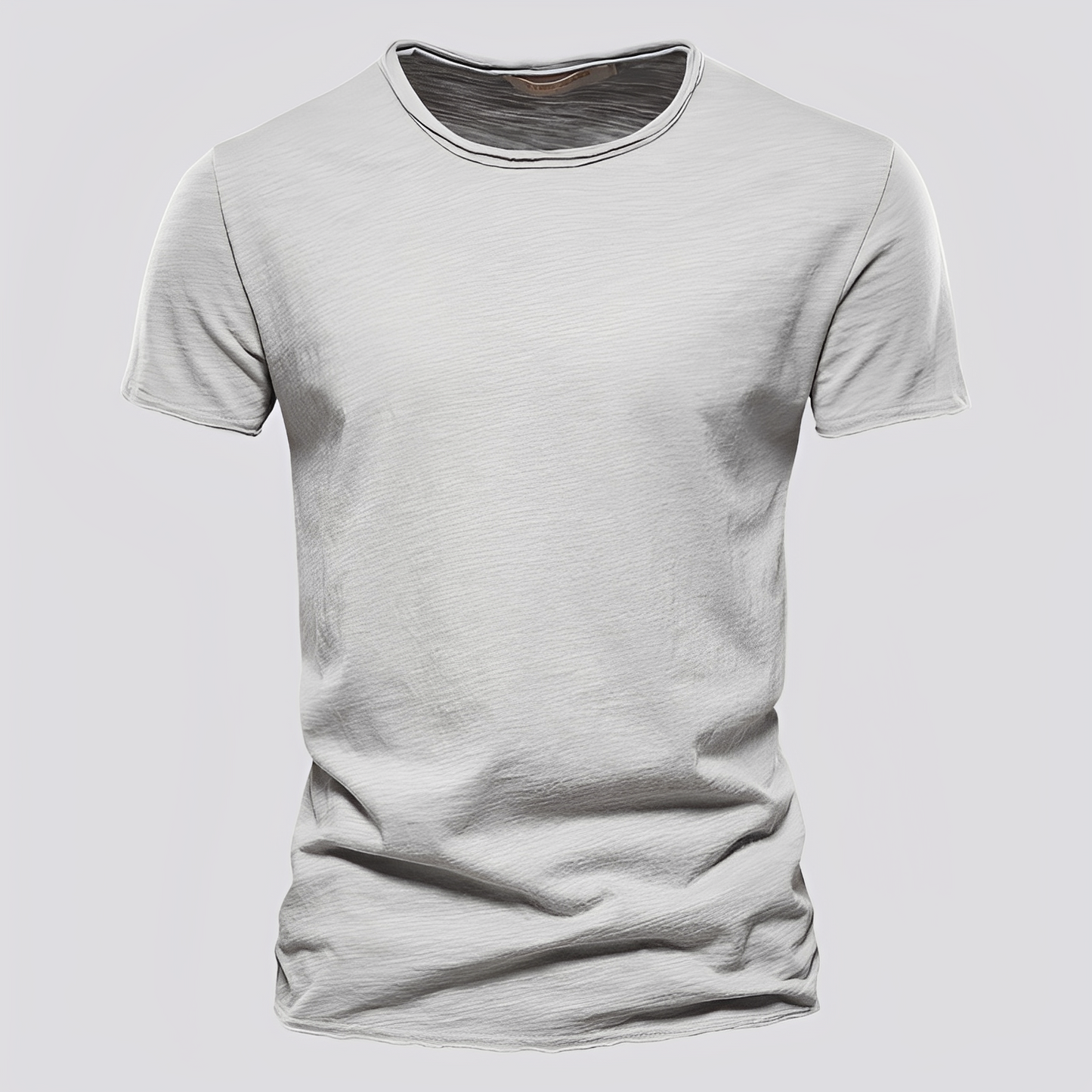 Herren T-Shirt Rundhalsausschnitt Baumwolle Bequem