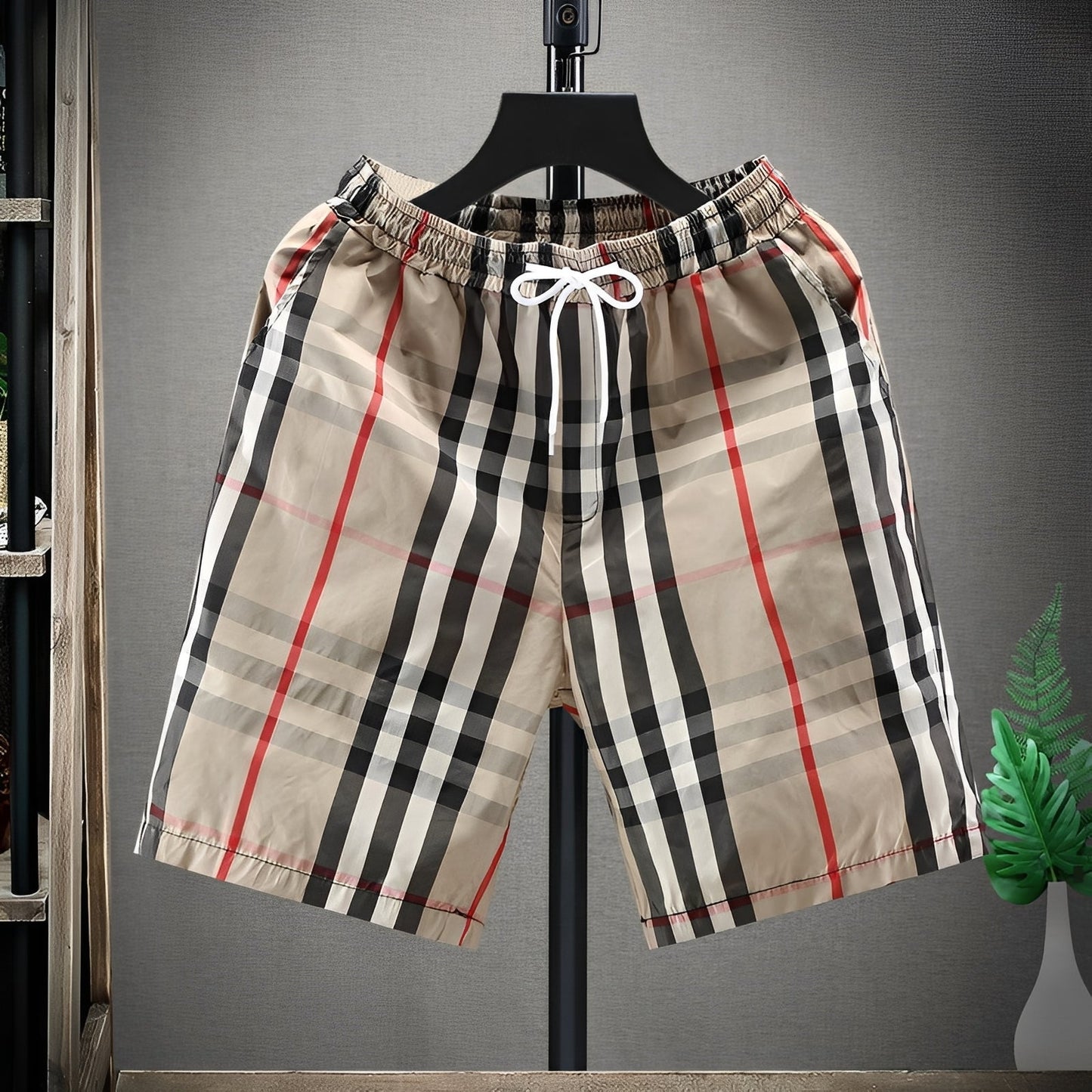 Russell Herren Shorts Lässig Leicht Beige