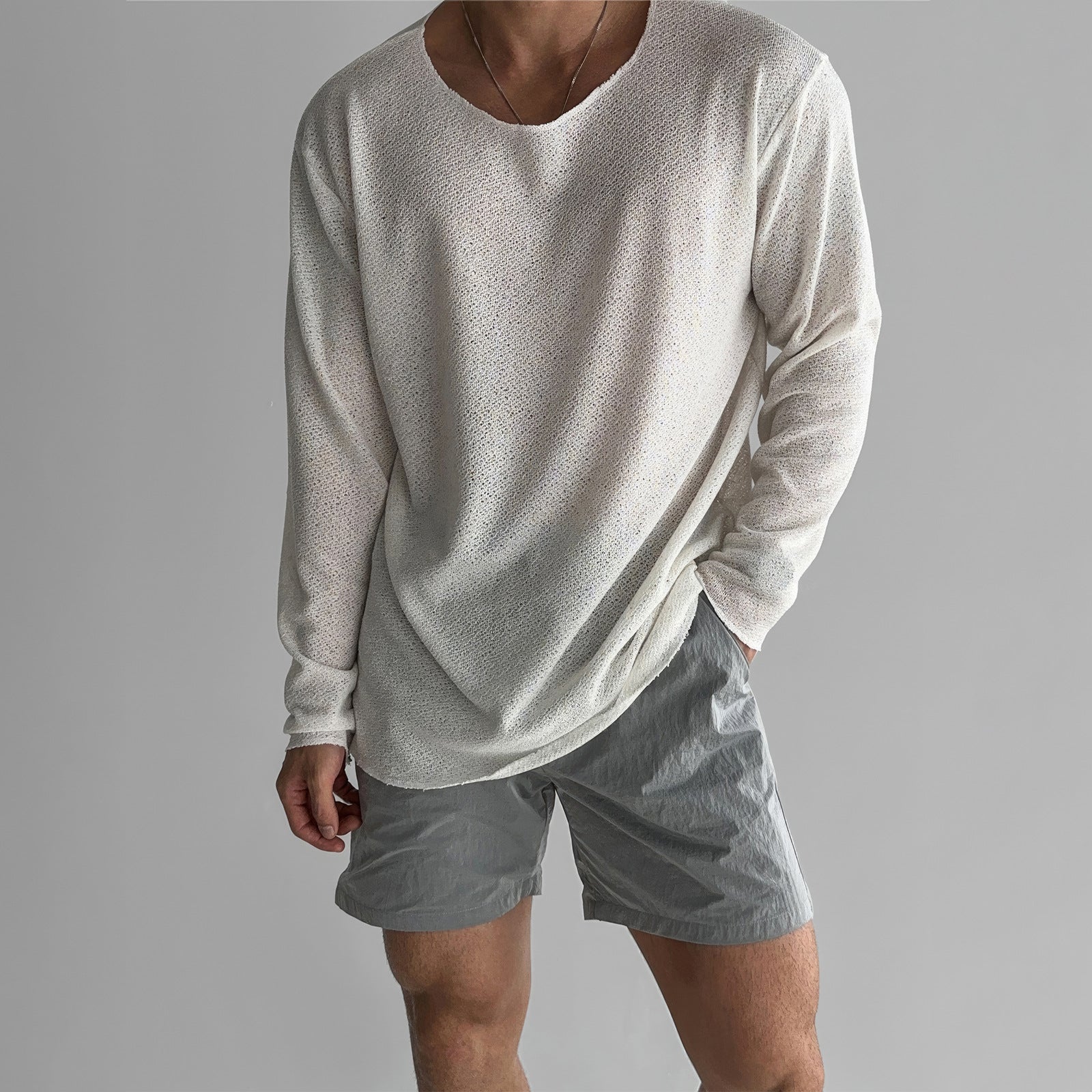 Herren Sweatshirt Bequem Lässig Grau - Norvielle